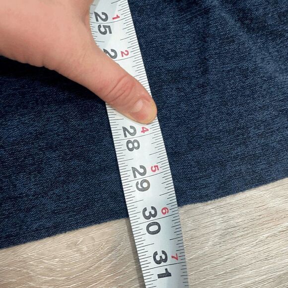 Robert Kitchen Womens Sweater Tight Knit Kangaroo Pockets Blue Size M - Picture 6 of 7